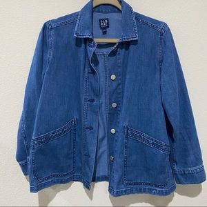 Gap | cropped jean jacket 90s style
